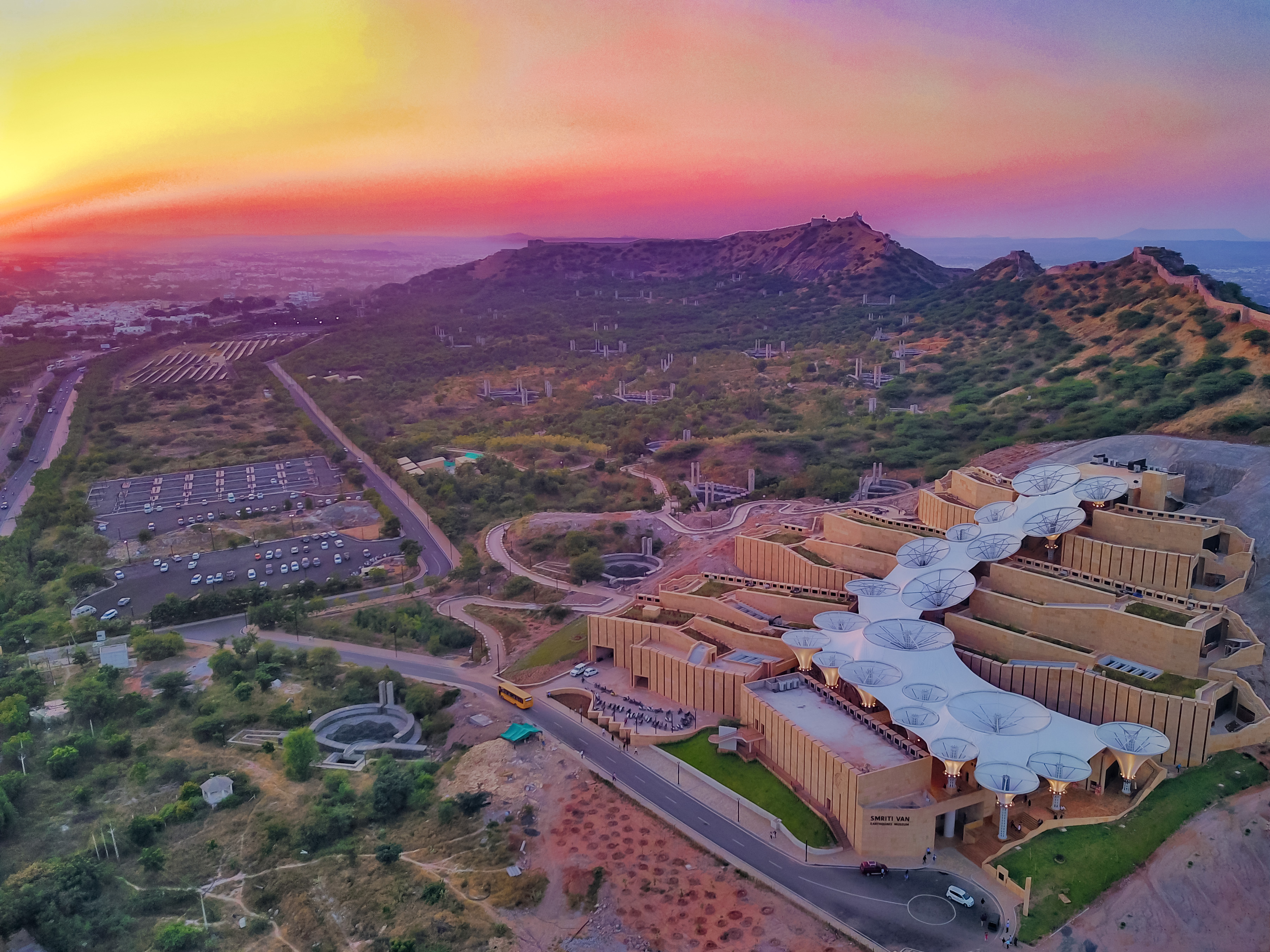 Smritivan Memorial aerial